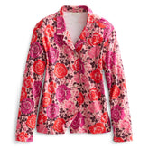 Long-Sleeved Button-Down Pajama Top