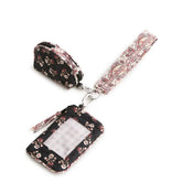 Dual Pouch Wide Wristlet
